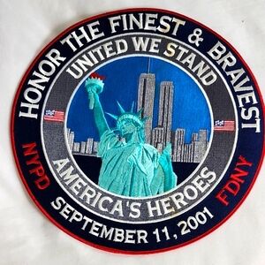 9/11 Commemorative Embroidered Patch